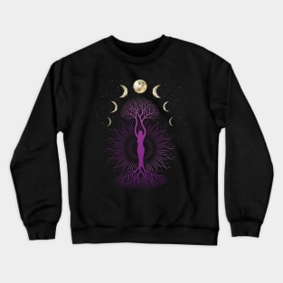 Phase Depression Moon Phase Mood Yoga Gift Crewneck Sweatshirt